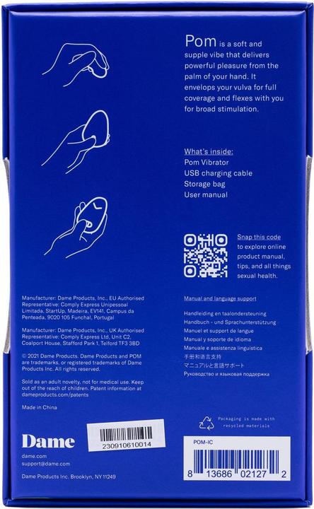 Image du produit Dame Products Pom Flexible Vibrator Ice