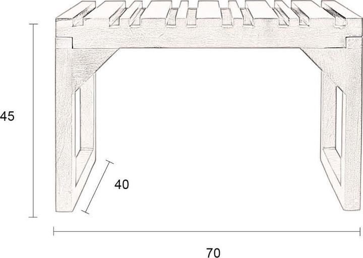 Produktbild Dutchbone Bench Jakub Black