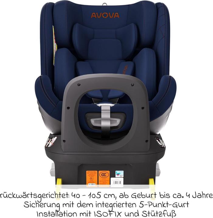 Produktbild Avova Swan-Fix I-Size Reboard Kindersitz (Reboarder, ECE R129/i-Size Norm)
