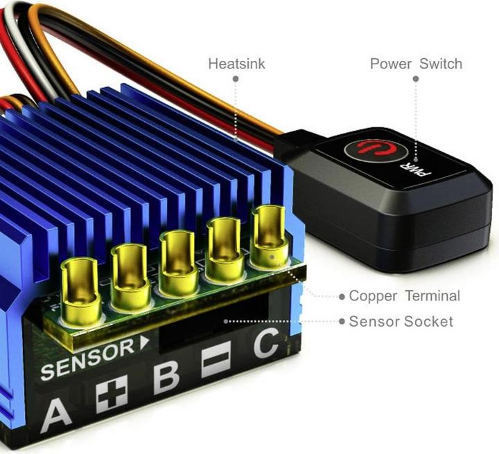 Image du produit SkyRC Contrôleur de vitesse sans balais pour modèle de voiture Toro TS50