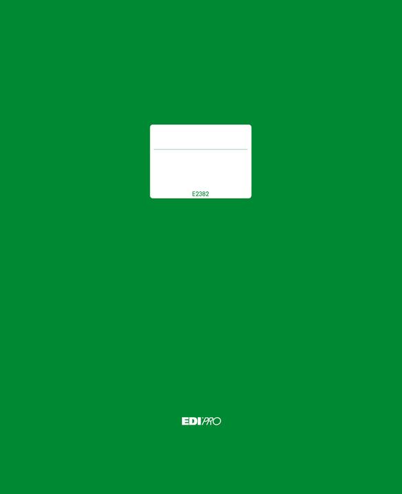 Actual product image Edi Pro EDIPRO - E2382 - General Report 400 Numbered Pages Bound (Hard) f.to 31x24,5 (400 x)