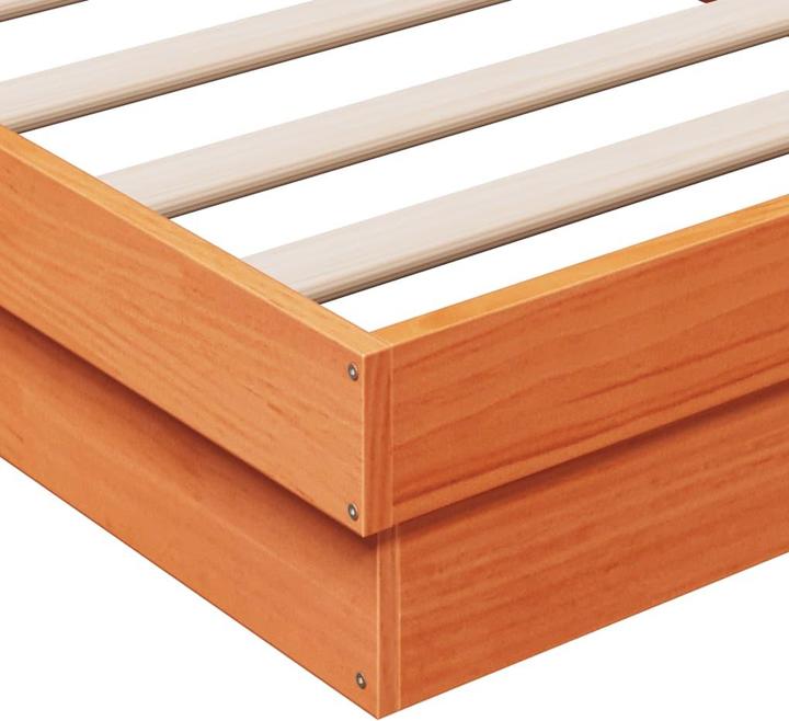 Produktbild VidaXL Bett mit LED-Beleuchtung Kiefer (120 x 190 cm)
