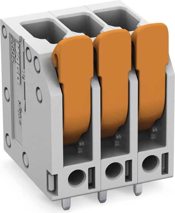 Image du produit Wago Borne pour circuits imprimés avec levier