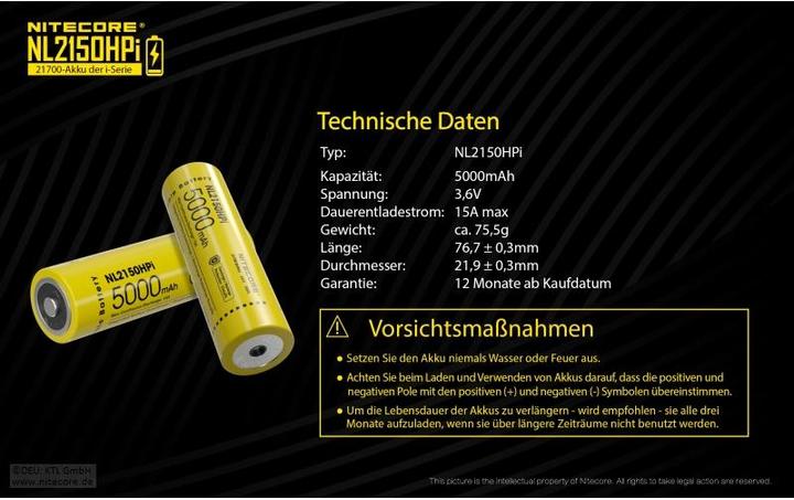 Productafbeelding Nitecore NL2150HPi