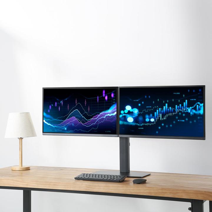 Actual product image Monitor Desk Stand, 2 screens up to 27ö, with gas spring (Table, 27")
