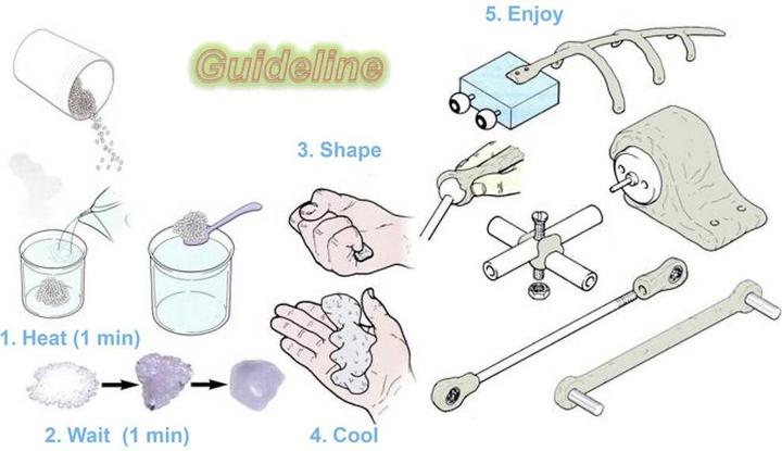 Produktbild Toolcraft Modellierperlen Polymorph für DIY