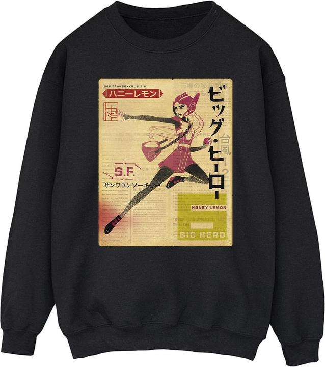 Disney Big Hero 6 Baymax Honey Lemon Newspaper Sweatshirt (XL)