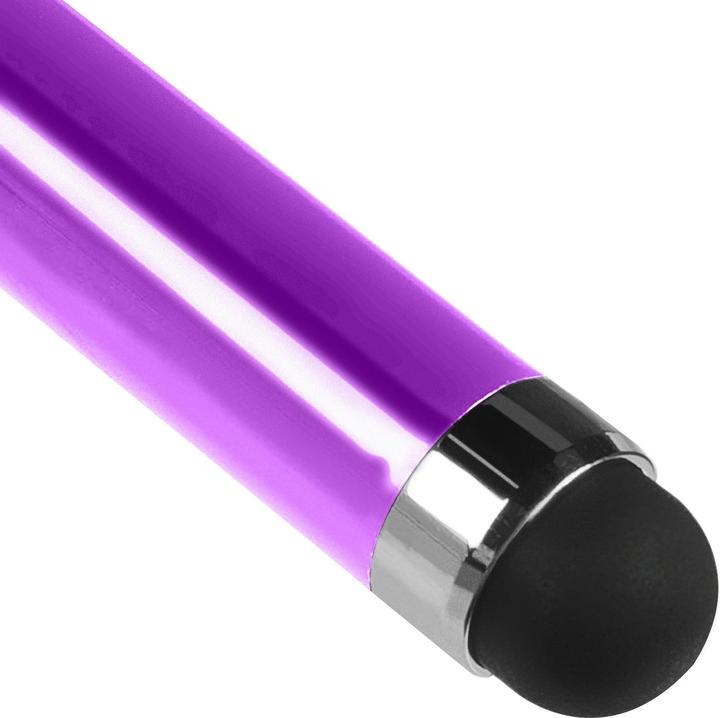 Actual product image Avizar Universal purple retractable touchscreen stylus - 3.5mm jack plug