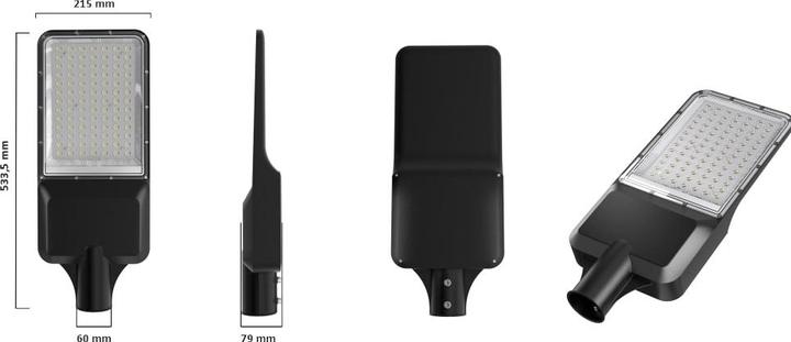 Produktbild Enovalite Solar LED-Strassenleuchte-PRO (4300 lm, IP65)
