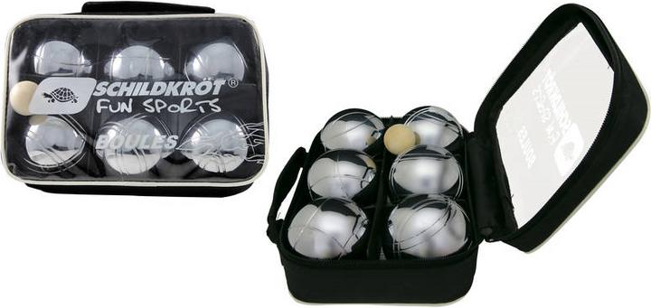 Immagine prodotto Schildkröt Set di bocce / Boccia / Pentanque in acciaio (6 x, 72.50 mm)