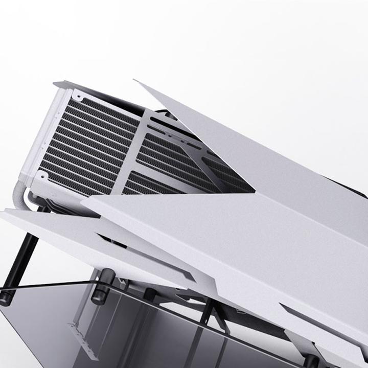 Produktbild Jonsbo MOD3 Mini Micro-ATX Tower Showcase, gehärtetes Glas - Weiss (mATX, Mini-ITX)