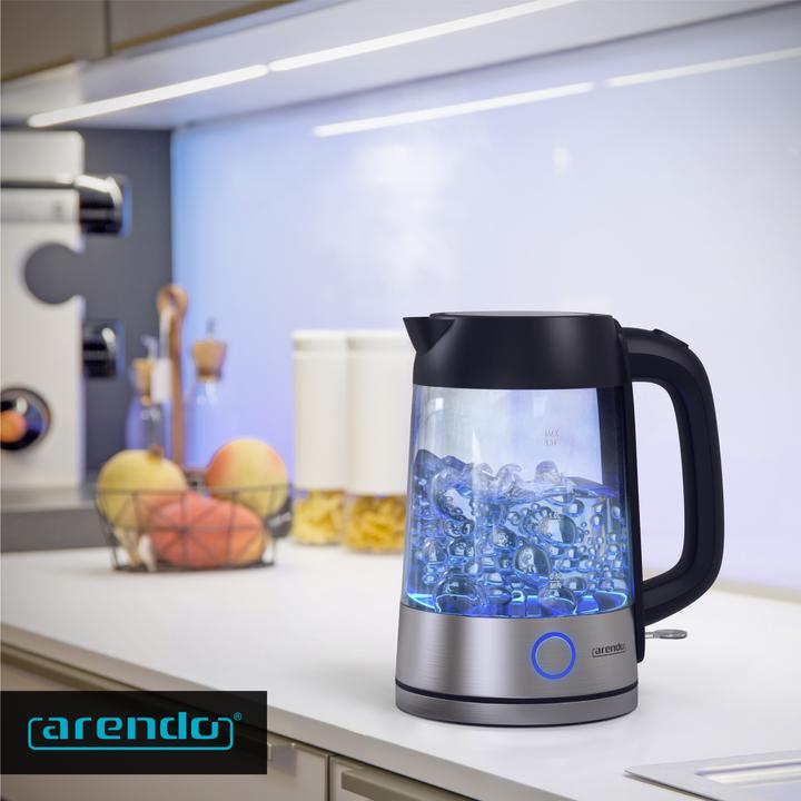 Image du produit Arendo Bouilloire en verre en acier inoxydable (1.70 l)