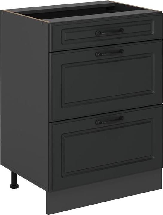 Produktbild Vicco Küchenunterschrank R-Line, Anthrazit Landhaus/Anthrazit, 60 cm mit Schubladen, ohne Arbeitsplatte
