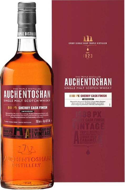 Actual product image Auchentoshan 1988 29 Year Old PX Sherry Cask Finish (Single Malt, Scotch whisky)