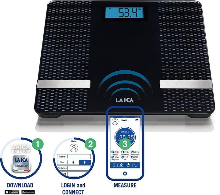 Produktbild Laica Personnenwaage (180 kg)