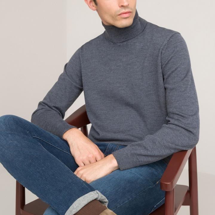 Produktbild La Redoute Collections Rollkragenpullover aus 100% Merinowolle (XL)
