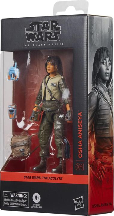 Actual product image Hasbro Star Wars: The Acolyte Black Series action figure Osha Aniseya 15 cm