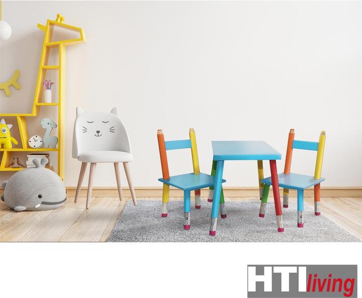 Produktbild HTI-Living Sitzgruppe aus Holz für Kinder Buntstift (Kindersitzgruppe)