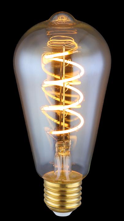 Produktbild Globo LED Leuchtmittel messing 1xE27 LED Duban (E27, 4 W, 200 lm, 1 x, G)