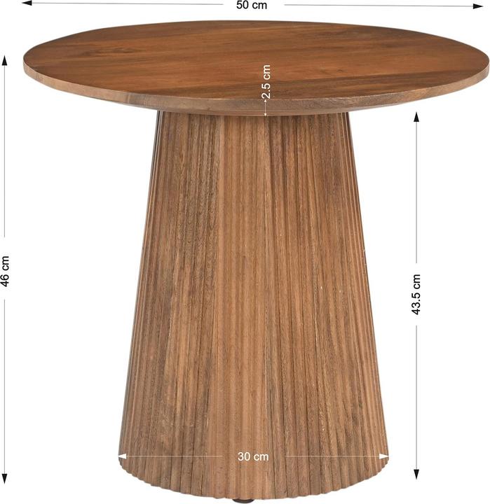 Image du produit SIT Möbel Mango Natural (50 x 50 x 50 cm)