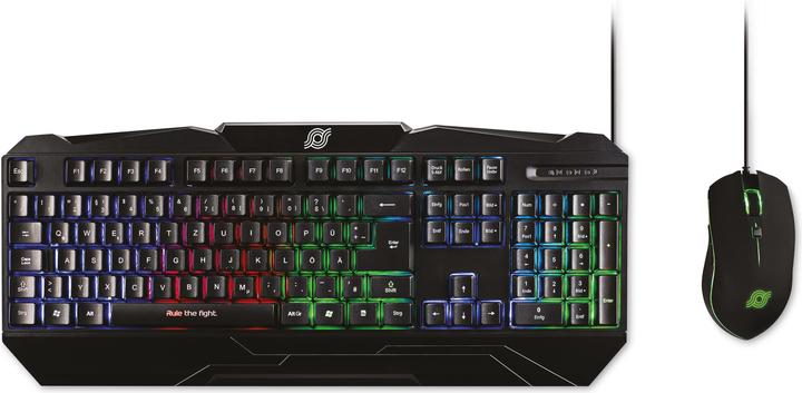 MediaRange Gaming Series Set clavier + souris QWERTZ sw (DE, Filaire)