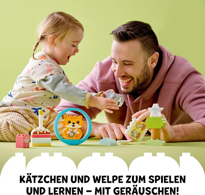 Produktbild LEGO Mein erstes Hündchen & Kätzchen - mit Ton (10977)