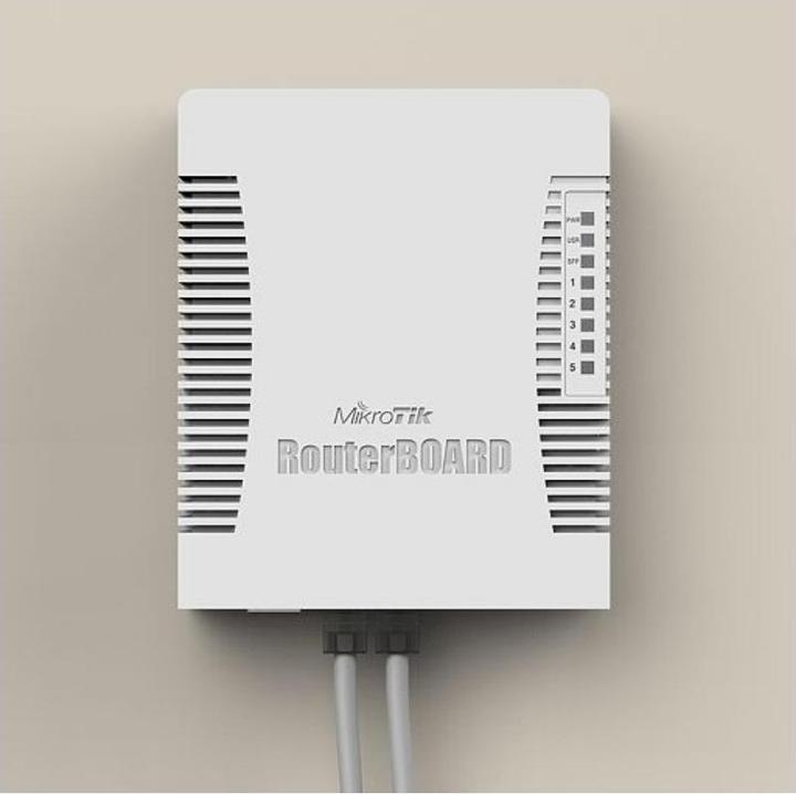 Actual product image MikroTik RB960PGS: 5 Port PoE+ Router