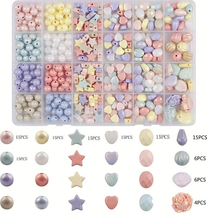 Produktbild Activity Board 1pc 800pcs Hot Selling Bunte Glitter Farbe Perlen Zubehör Brief Zubehör Schmuck DIY Set