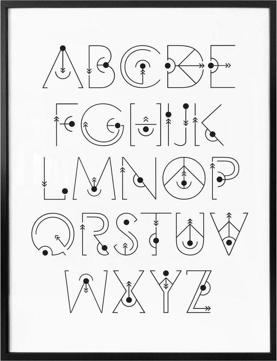 Produktbild Trenddeko Alphabet Gravity (40 x 50 cm)