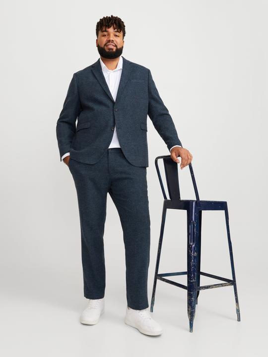 Actual product image Jack & Jones Plus size slim fit suit single-breasted blazer and trousers (64)