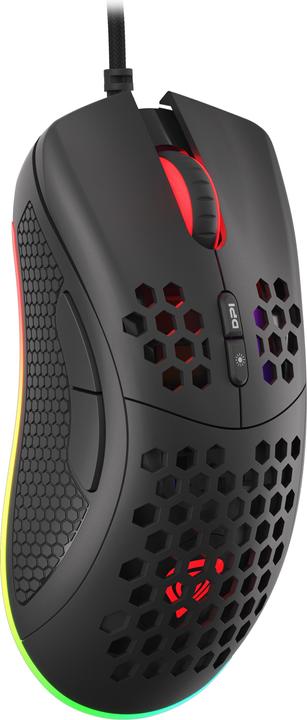 Produktbild Genesis for games Krypton 555 with cable, 8000 DPI, USB 2.0, Black (Kabelgebunden)