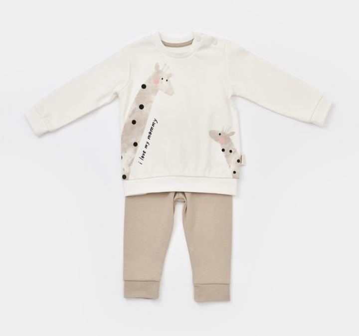 BabyCosy Set aus Hose und langärmeligem Hemd (80)