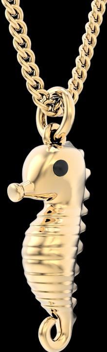 Immagine prodotto MTM Collana con cavallo marino (Ottone, Oro 18 carati, 43 cm)