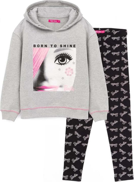Image du produit Barbie - Ensemble sweat à capuche et legging - Fille (128)