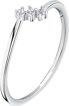 La Petite Story Fine silver ring with zircons LPS03AWV080 - Circuit: 52 mm (52)