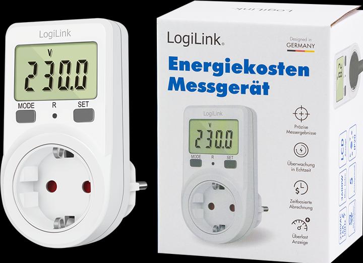 Actual product image LogiLink Energy cost meter, white