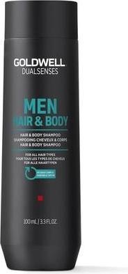 Immagine prodotto Goldwell Shampoo uomo Dualsenses per capelli e corpo per tutti i tipi di capelli 100 ml (100 ml, Shampoo liquido)