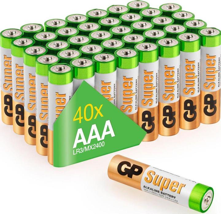 Produktbild GP Batteries Micro (AAA) Batterie Super Alkaline Batterien Micro, 40er (40 Stk., AAA)