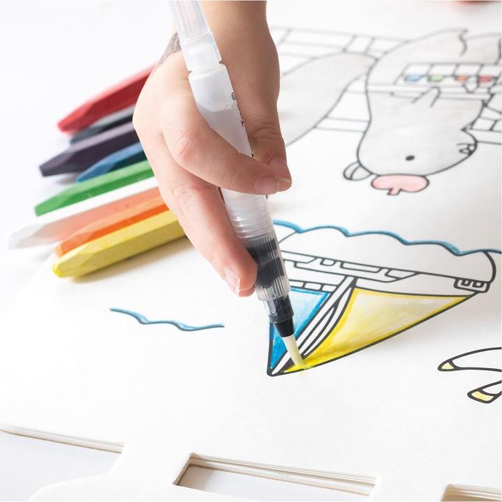 Actual product image Jaq Jaq Bird 8 Chalk Butterstix with watercolour pencil (Multicoloured, 9 x)