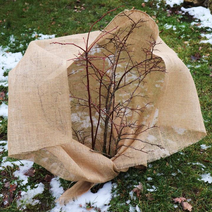 Immagine prodotto Aquagart 90m x 1m Jutegewebe 215g/m² Jutematte Gartenjute Jute Stoff Sackleinen Juteband