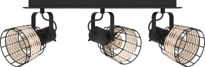 Produktbild EGLO Deckenleuchte ANWICK 1 3x E27 Schwarz/Braun (E27)
