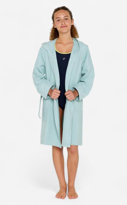 Nabaiji Maillot de bain vert clair microfibre compact à capuche pour enfants (122)