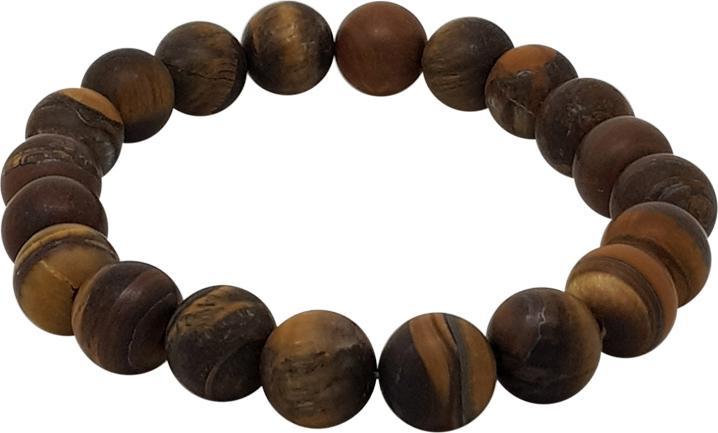 Immagine prodotto Leyda Bracciale Homme Oeil De Tigre Brun (19 cm, Pietra)