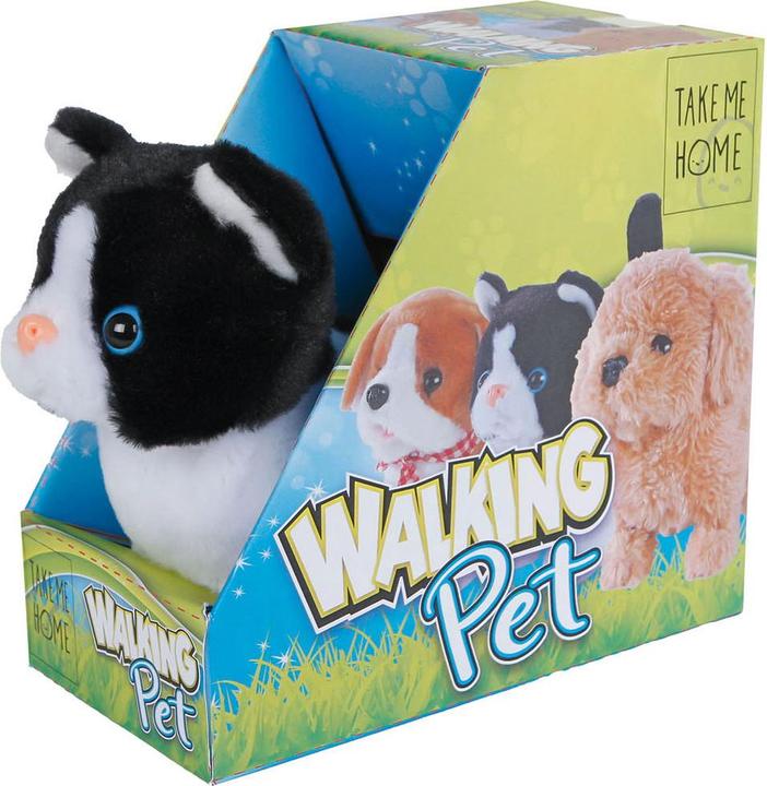 Actual product image Van Manen Veenendaal Take Me Home Interactive Walking Cat Black White, 15.5 cm (15.50 cm)