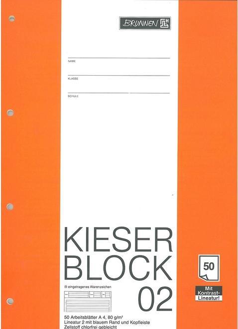 Produktbild Arbeitsblock Kieserblock gelocht DIN A4 liniert Lineatur 2. Schuljahr (A4, Kein Einband)