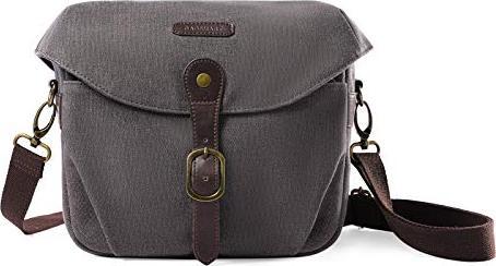 Produktbild Only-Bags.Store Kameratasche SLR, Fototasche Umhängetasche für Spiegelreflexkamera und Zubehör (grau)