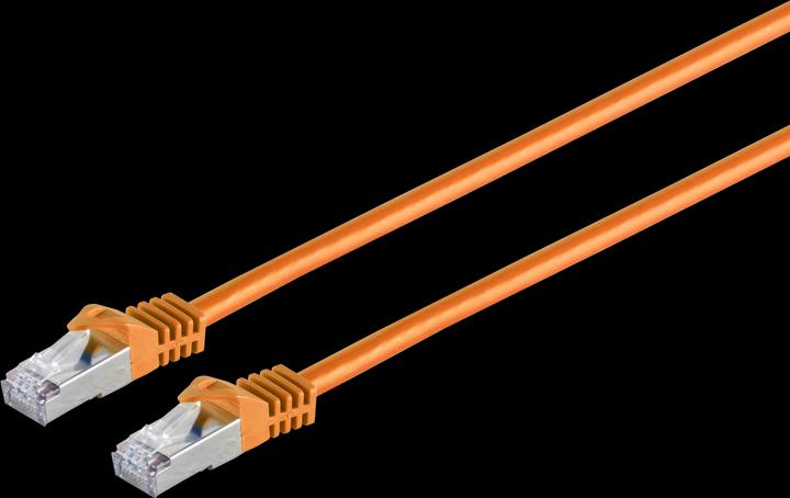 Kabelschweiz RJ45 Patchkabel m. CAT 7 Rohkabel PIMF (S/FTP, CAT7, 1 m)