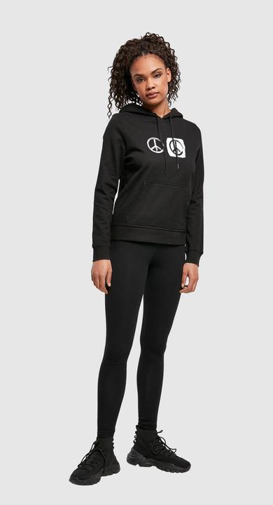 Immagine prodotto Merchcode Donna Peace - Felpa con cappuccio Basic nera Double Peace - 161625 (M)