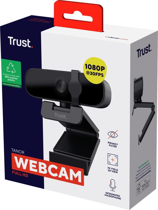 Productafbeelding Trust Tanor Webcam (2.07 Mpx)