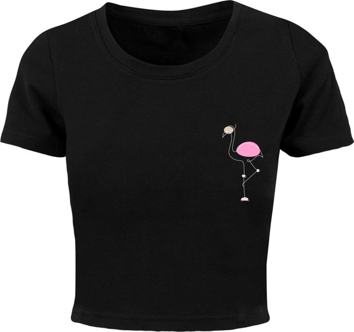 Merchcode Ladies Flamingo Cropped Tee - 118455 (XS)